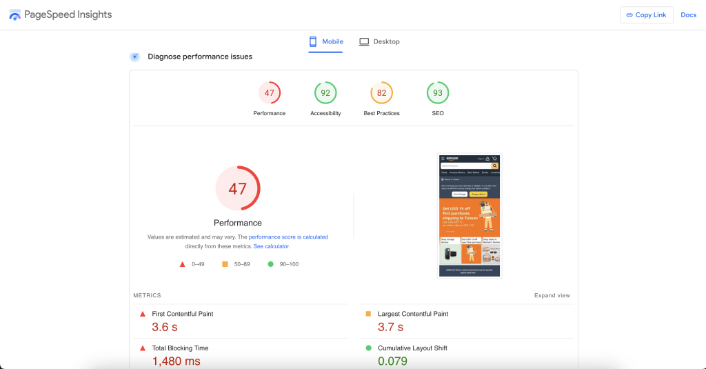 Google PageSpeed Insights